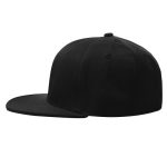 Wholesale High Quality Flat Snapback New Era without Straps | Black