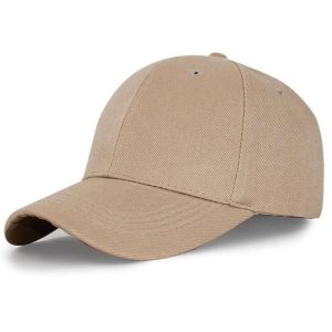 Wholesale High Quality Curved Base Ball Cap | Cream