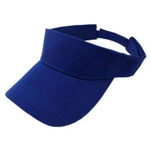 Plain Visor or Tennis Cap | Royal Blue on Wholesale
