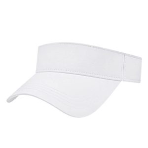 Plain Visor or Tennis Cap | White on Wholesale