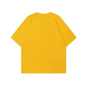 Wholesale High Quality Oversized Plain Tee Shirt with Mock Neck | Yellow