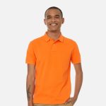 Wholesale High Quality Cotton Blank Polo | Orange