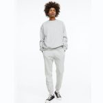Plain High Quality Sweatshirt & Jogger Pair on Wholesale | Light Grey