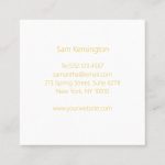 Square Business Card (One Sided)