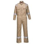 Protective Work Overall With Reflective | Khaki