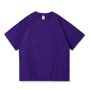 Wholesale Premium Southwest Uk Plain Tee Shirt | Purple