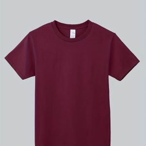 Wholesale Premium Southwest Uk Plain Tee Shirt | Wine