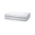 Large Plain Towel 70cm x 140 cm | Navy Blue & White