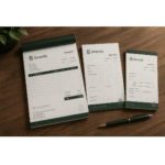 A4 Receipt Invoice Job Card Booklets Printing & Graphics Design