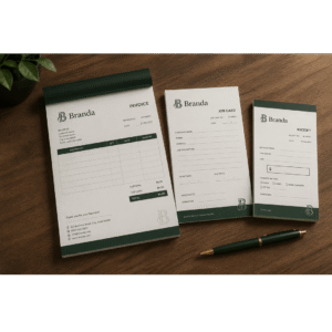 A4 Receipt Invoice Job Card Booklets Printing & Graphics Design